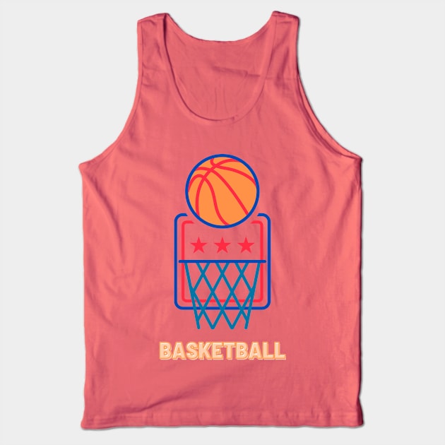 Basketball Tank Top by MikeMeineArts